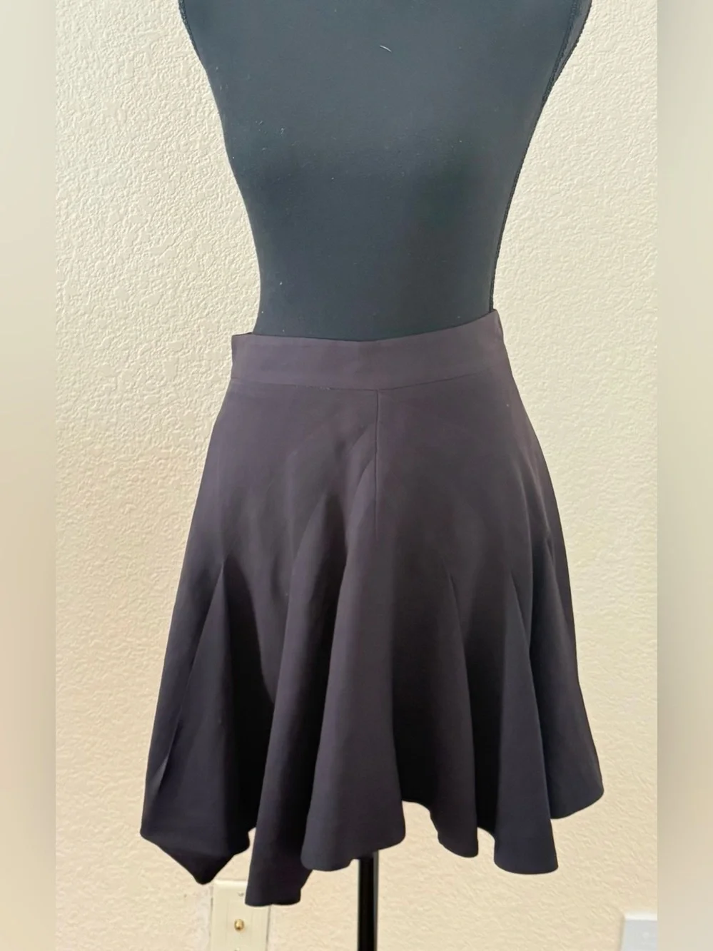 Rare Vintage Cue : Dion Lee 100% Silk Architectural Pleated Mini Skirt US 6
